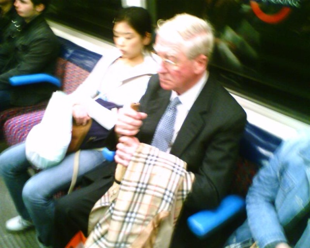 Chav Coat on the Tube