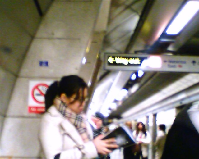 Chav Scarf on the Tube