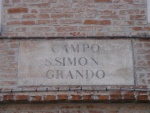 Street Sign in Venice, Italy